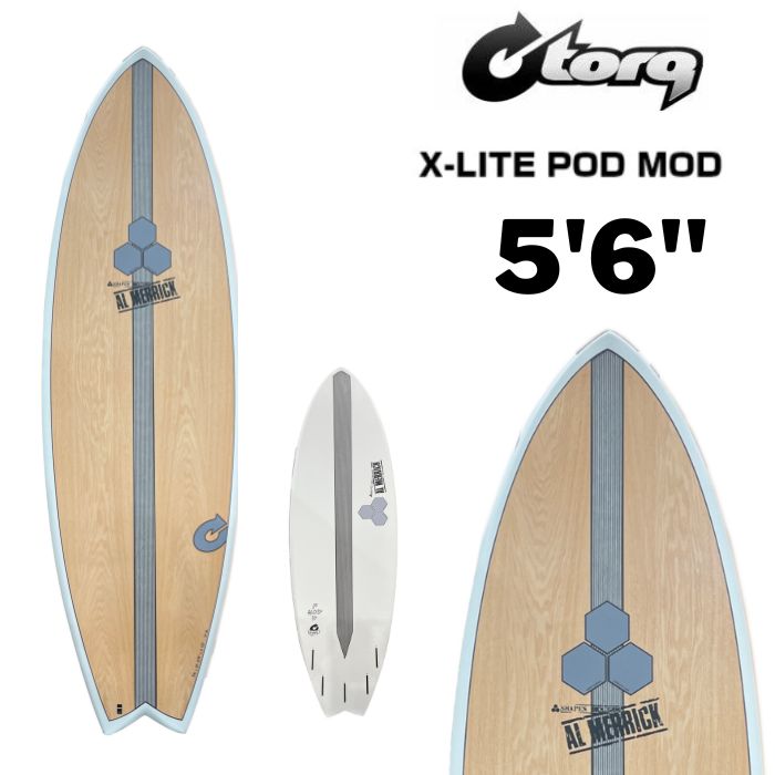 ★TORQ Surfboard トルクサーフボード アルメリック ポッドモッド PODMOD-X-LITE 5’6 WOOD サーフィン  SURF-スノーボード（キッズ）・サーフィンの専門店｜DREAMY