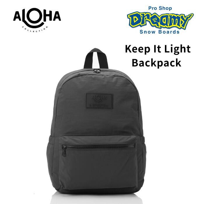ALOHA アロハ aloha-collection Keep It Light Backpack Monocrome BLK 