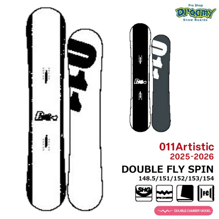 スノーボード 011artistic 25-26 Double Fly Spin 152cm 25-26 011Artistic DOUBLE FLY SPIN 151/152 ゼロワンワンアーティ