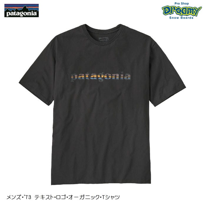 patagonia メンズ・'73 テキスト・ロゴ・オーガニック・Tシャツ 37776