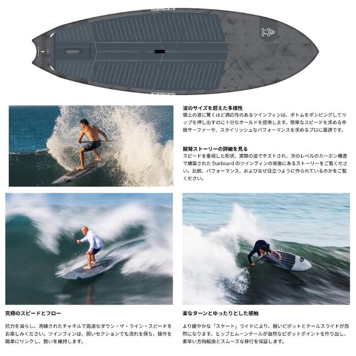 サーフィン・ボディボード starbord 楽天市場】STARBOARD スターボード TWIN FIN 9'0
