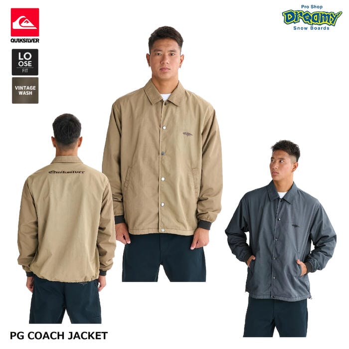 QUIKSILVER PG COACH JACKET QJK254006 コーチジャケット ルーズ
