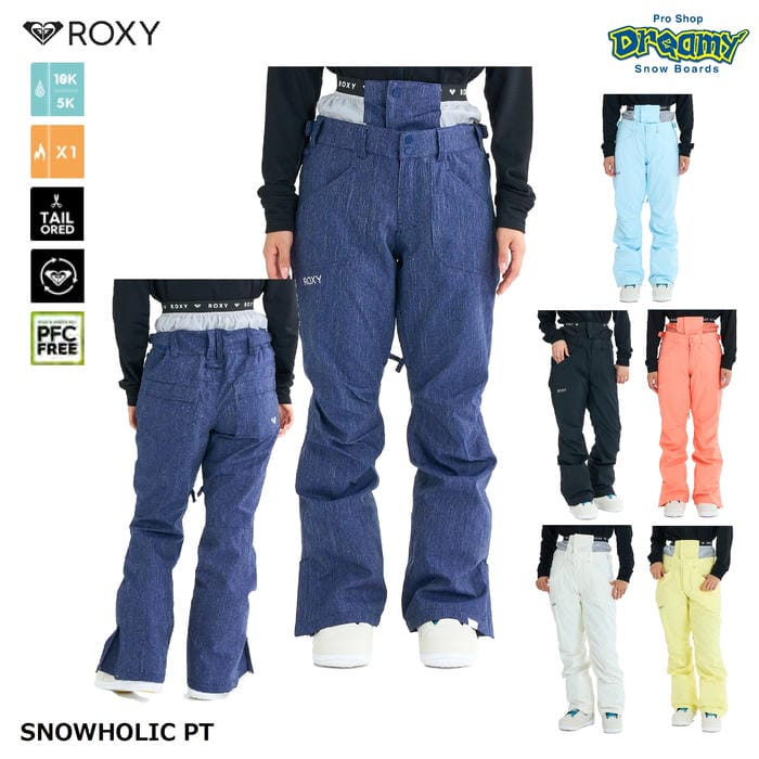 ROXY SNOWHOLIC PT GRJTP03001 スノーパンツ テイラードフィット 防水