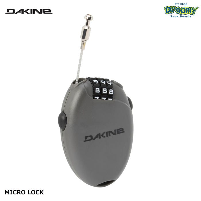 akihiko725　1104545コーキングワンタッチロック DAKINE MICRO LOCK BF232960 ケーブルロック 3桁暗証番号 格納式