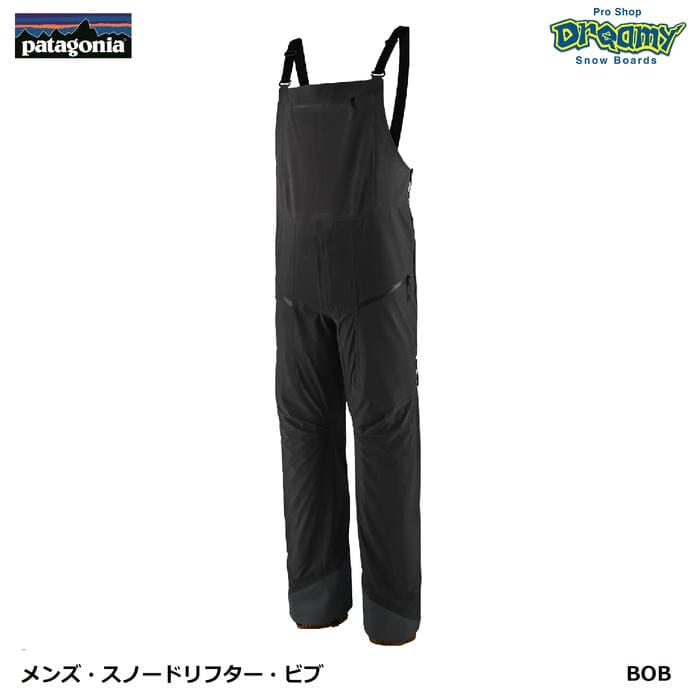 公式完売 パタゴニア メンズ スノードリフタービブ S BLACK M's