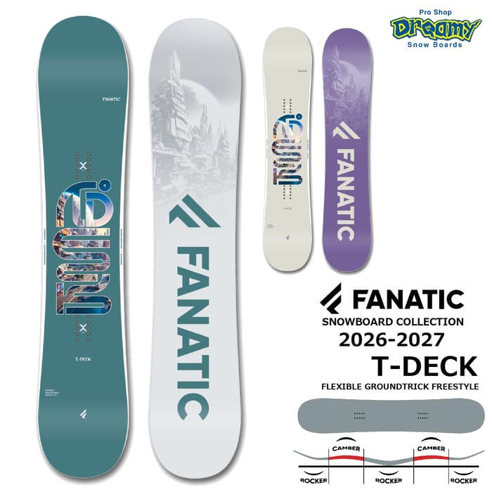 26-27 FANATIC T-DECK 139/143/147/150/153/157 Vダブルキャンバー