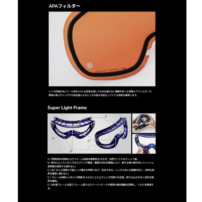 REVOLT リボルト スーパーライトフレーム ブルーミラー 25/26モデル 25