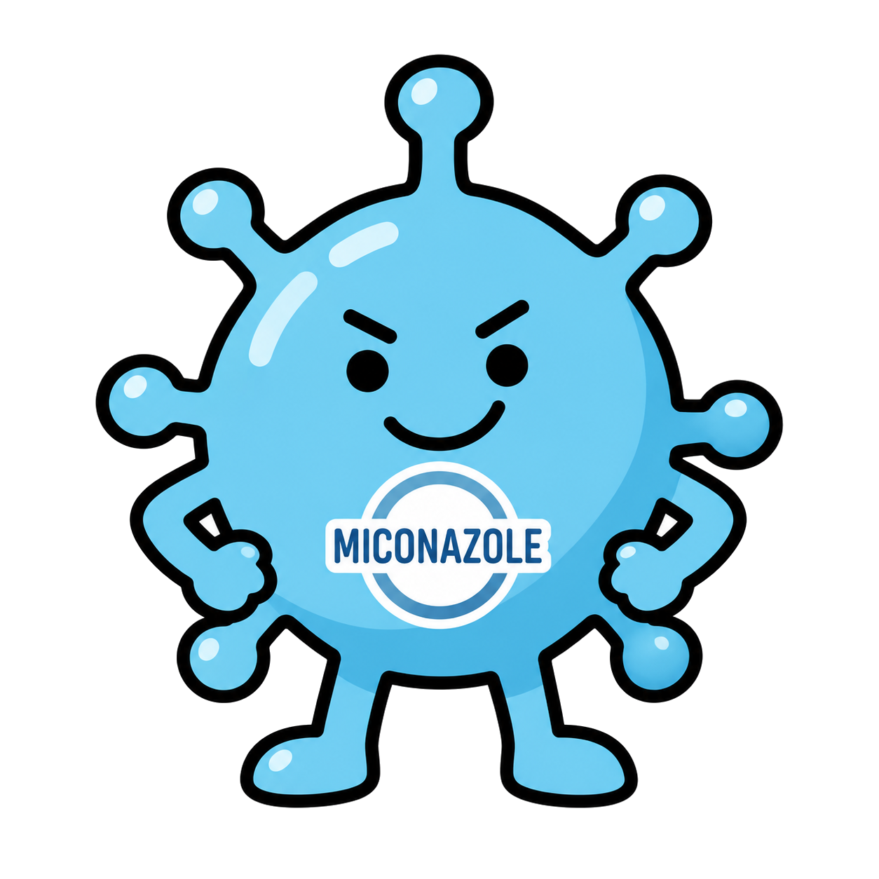 ミコナゾール硝酸塩のイメージイラスト