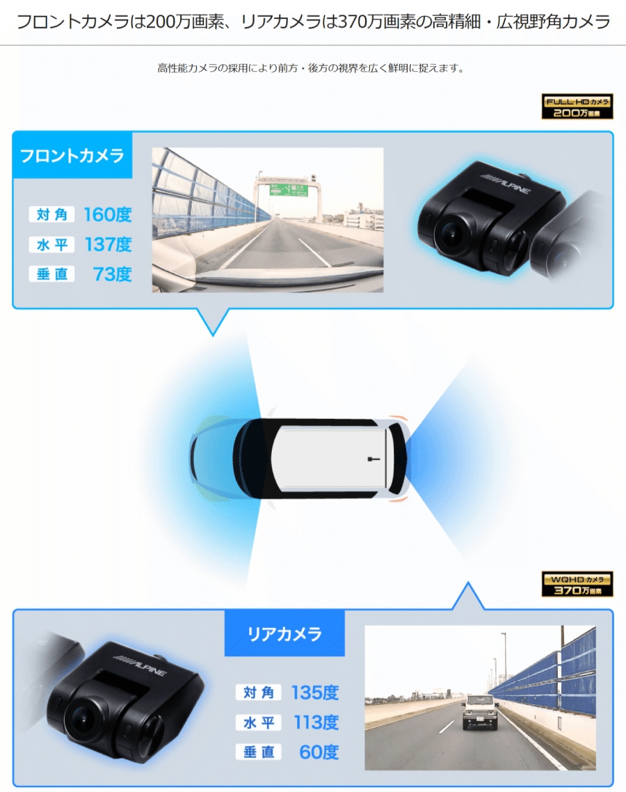 送料無料】DVR-DM1200A2-IC アルパイン 12型ドライブレコーダー搭載
