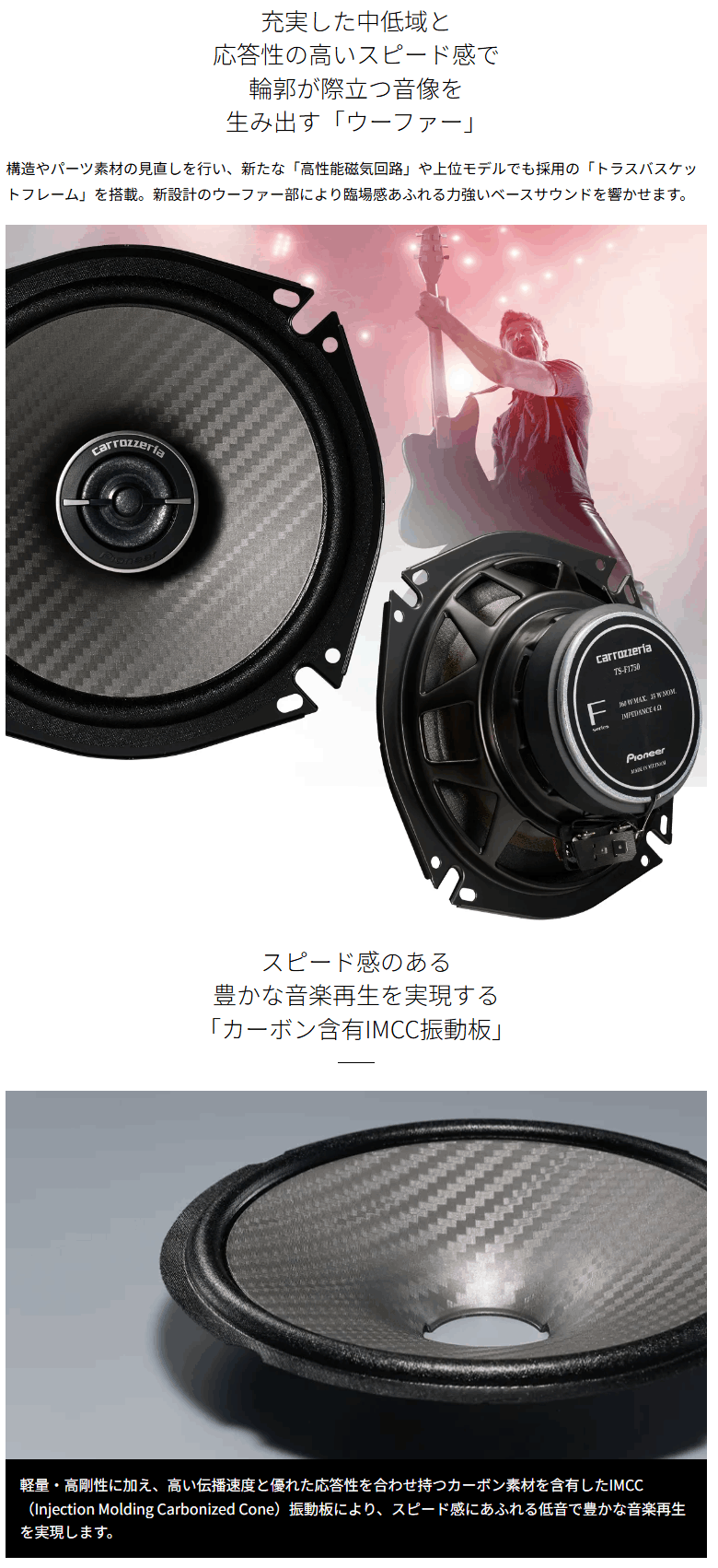送料無料】TS-F1050 カロッツェリア パイオニア 10cm スピーカー