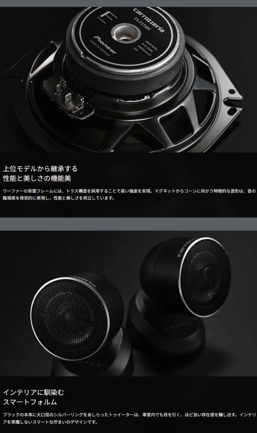 送料無料】TS-F1750S カロッツェリア パイオニア 17cm スピーカー