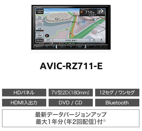 Pioneer ナビ AVIC-RZ711E