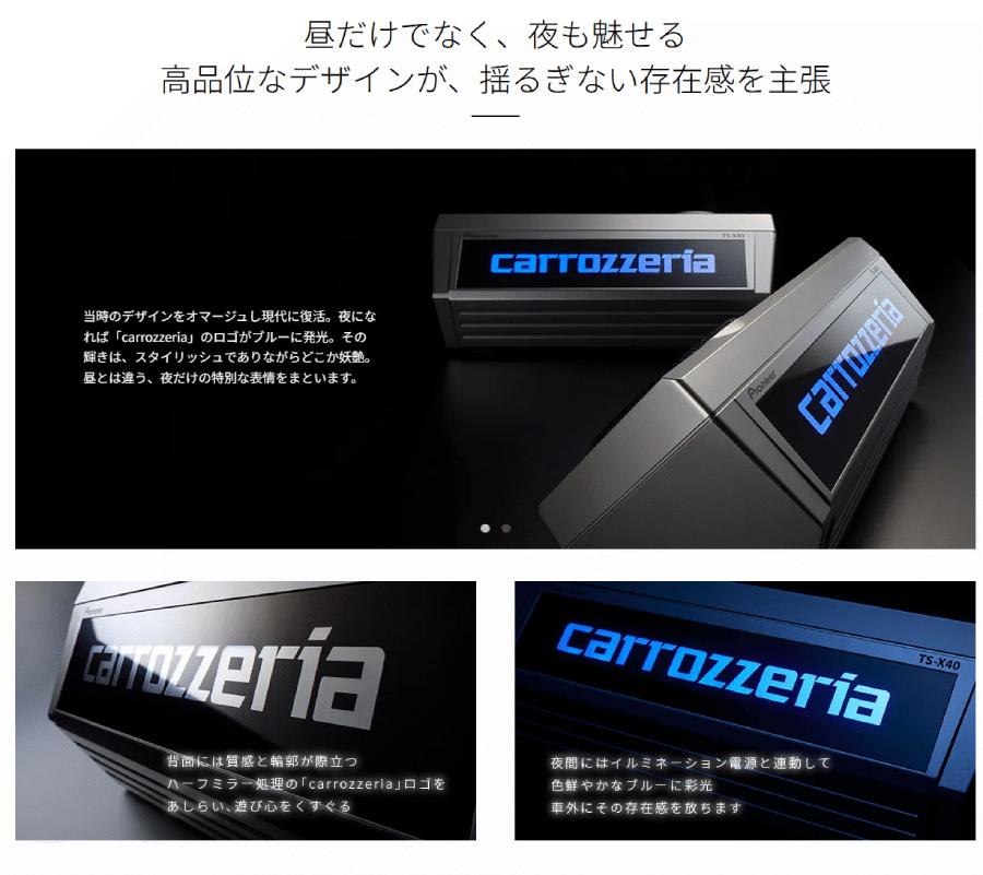 送料無料】TS-X40 カロッツェリア パイオニア バスレフ式3ウェイ