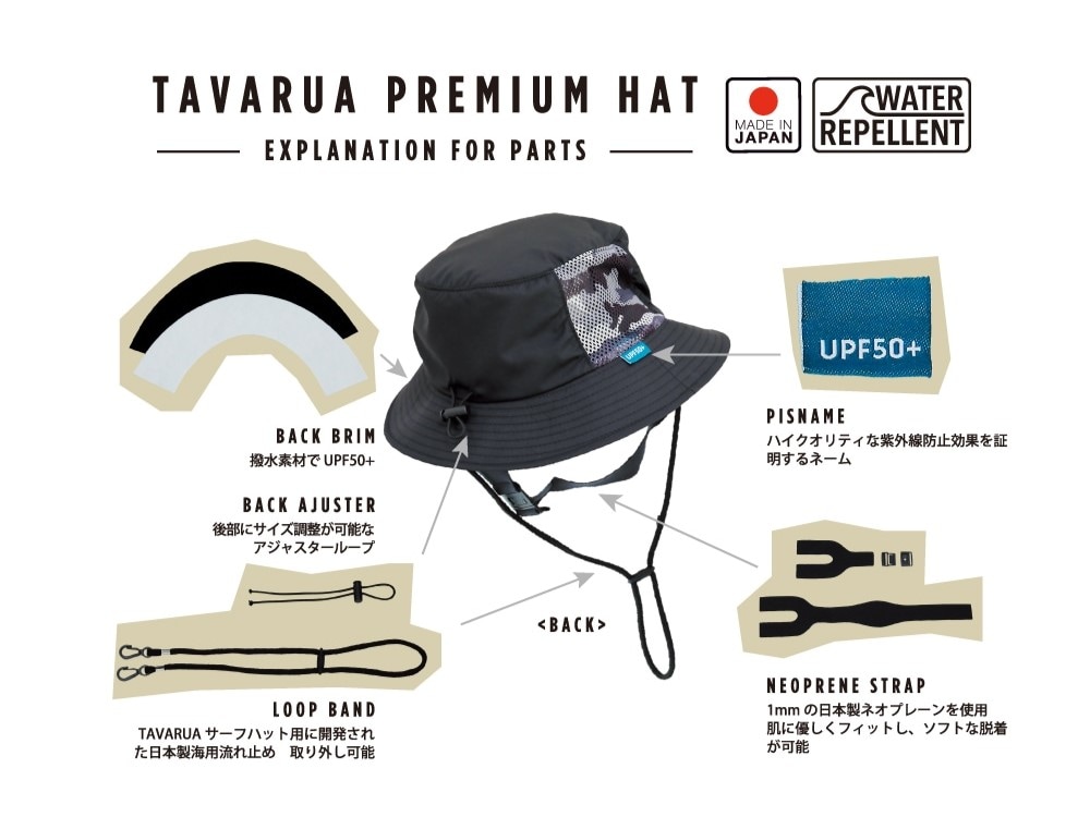こだわりの日本製！サーファーのための、至高のサーフハット新入荷☆