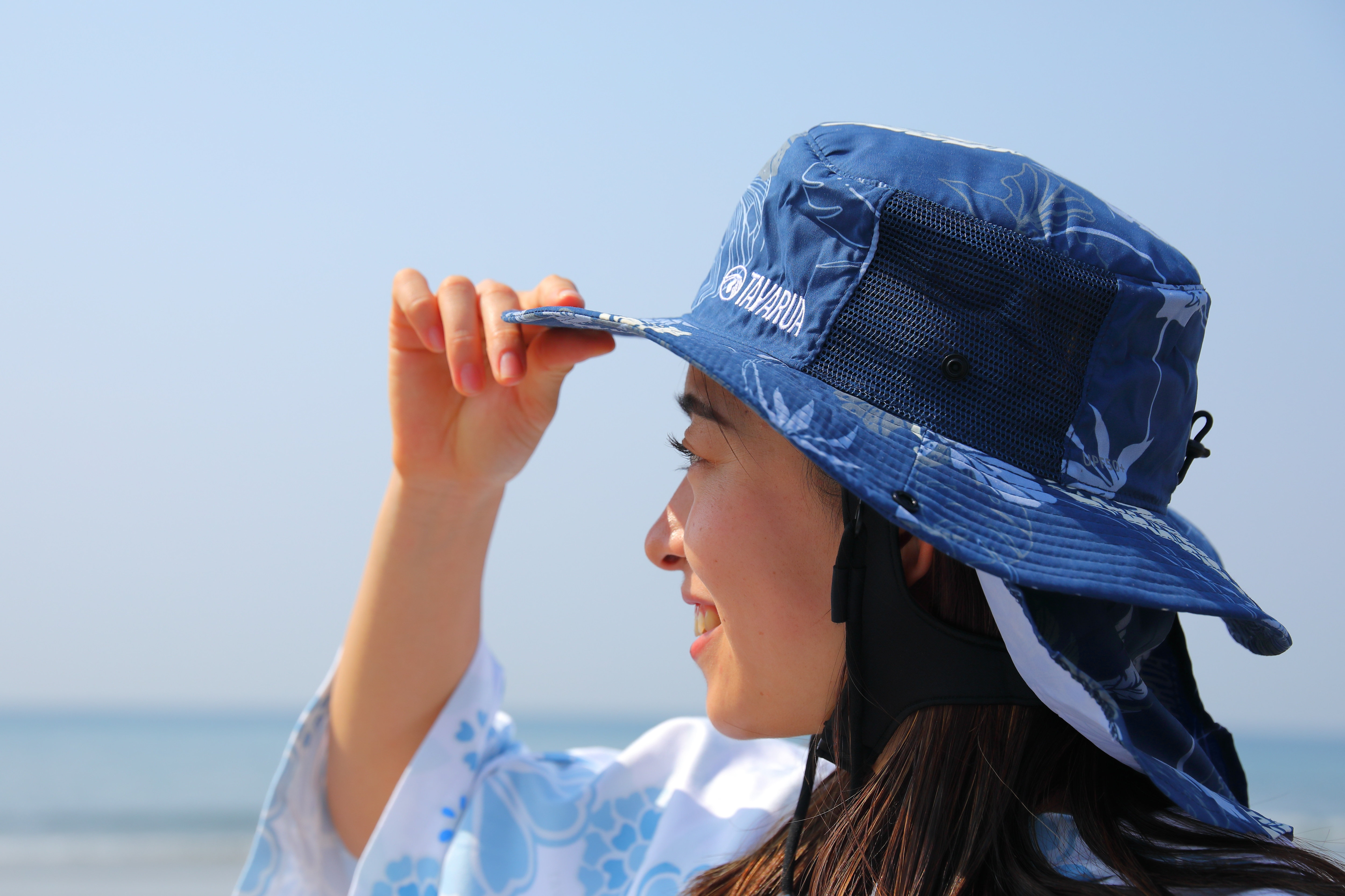 首元までしっかりガード！日差しに負けない、サーファーの新定番】
