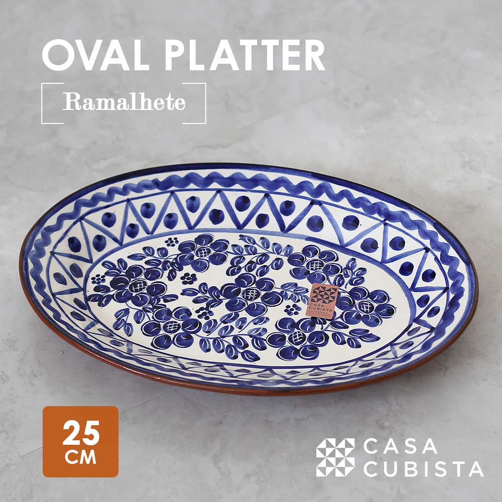 ベルナルド/Bernardaid　オーダーメイド青い花柄の陶器製四角皿2枚セット ベルナルド/Bernardaid オーダーメイド青い花柄の陶器製四角皿2