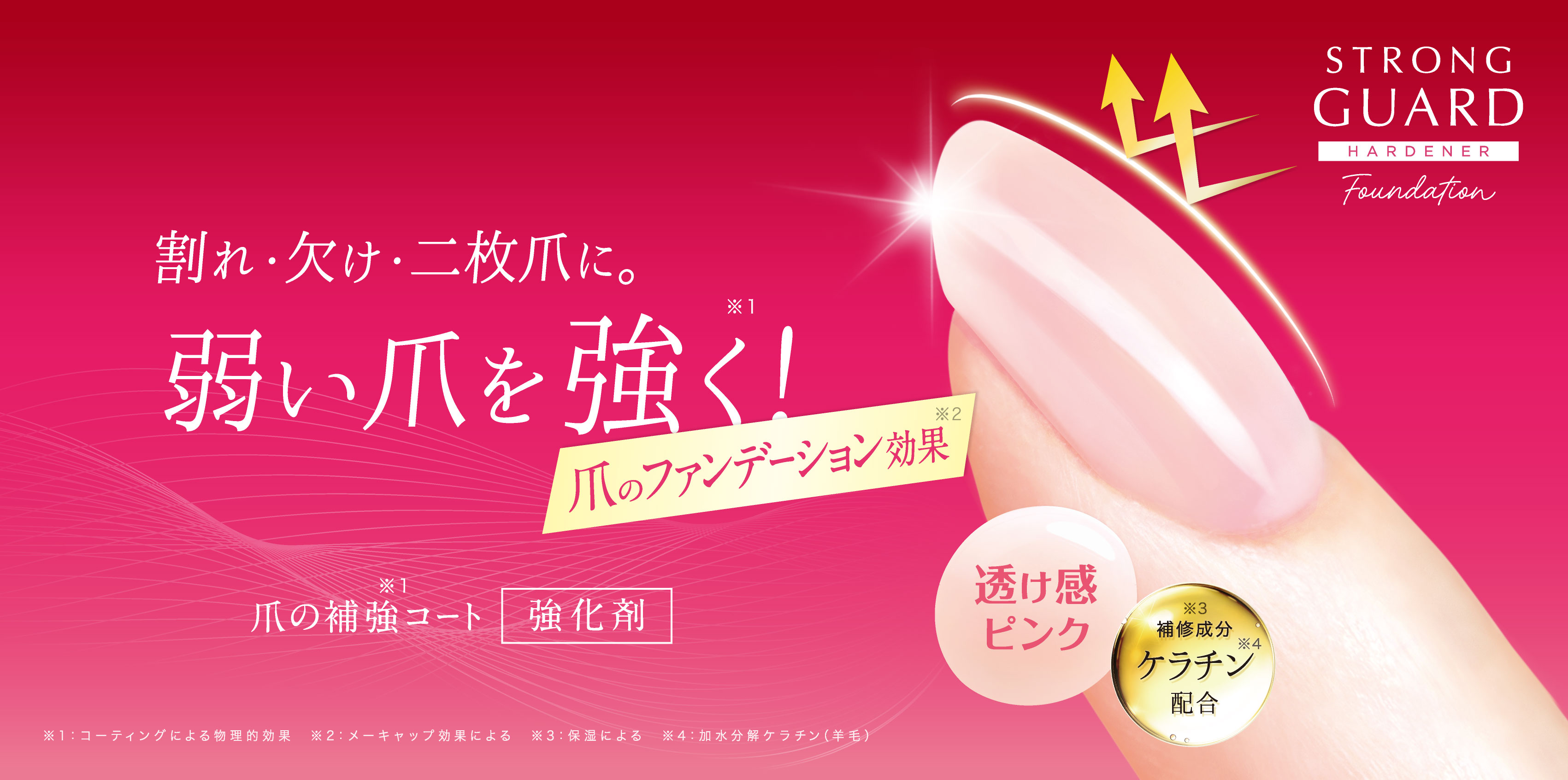 STRONG GUARD Foundation 割れ・欠け・二枚爪に。弱い爪を強く！