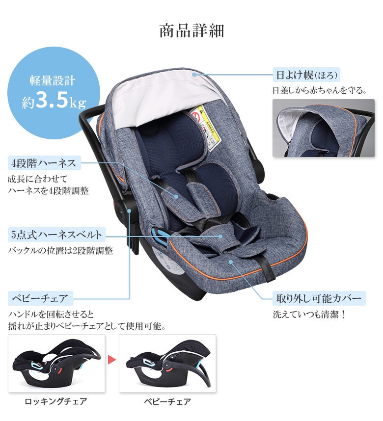 日本育児 新生児から使える スマートキャリー Isofixベースセット チャイルドシート すべての商品 日本育児公式オンラインショップ