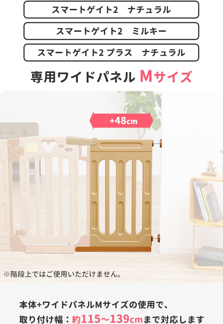 日本育児 スマートゲイト2 スマートゲイト2 プラス 専用ワイドパネル M 