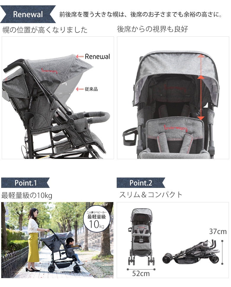 超特価sale開催】 Tvilbidvirk4日本育児 kinderwagon DUOシティHOPII