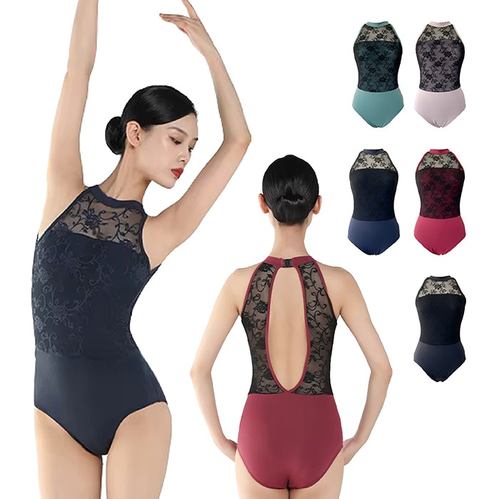 バレエ　レオタード NARUMIYA ONLINE｜【バレエ】リボンジャガード柄 レオタード