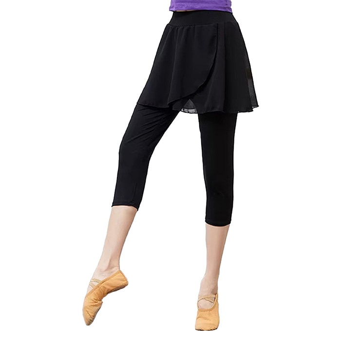 スカート付き バレエパンツ レギンス ダンススパッツ