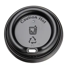 紙コップ蓋 LidUS トラベラーリッド 12-16オンス 黒 φ90mm 100個