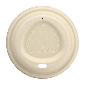 紙コップ蓋 ECO ドリンキング 紙フタ 90mm (茶) 50個