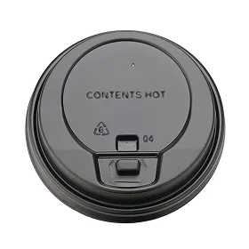 紙コップ蓋 開閉式リッド 口径90mm 黒 50個