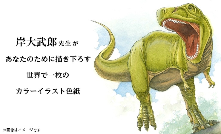 岸大武郎先生 セミオーダーカラーイラスト色紙