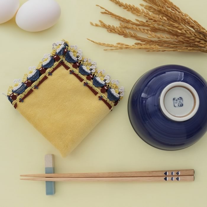 近沢レース店 卵かけご飯 カナリアイエロー 9月 シーズンタオル