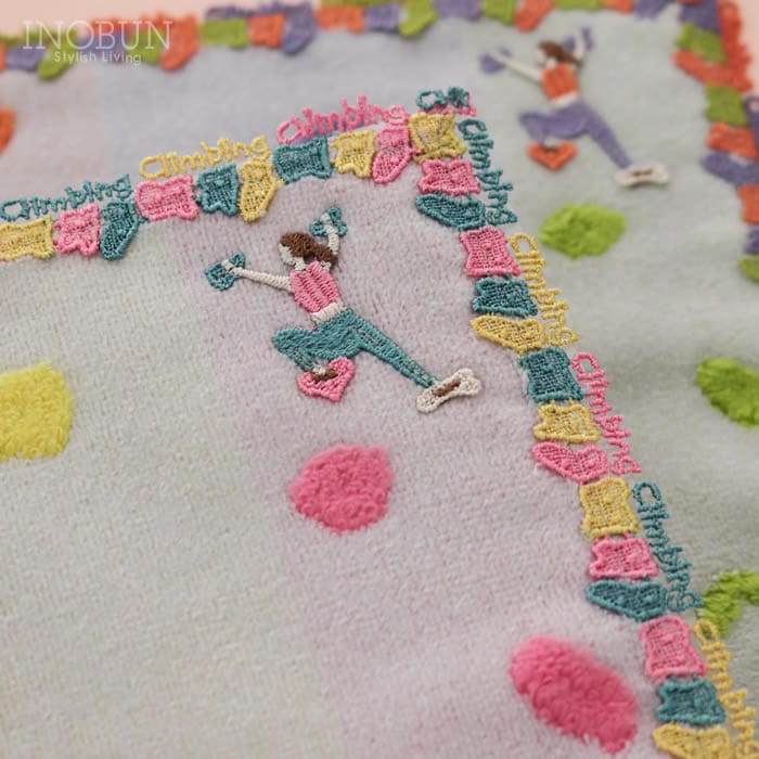 近沢レース店 ボルダリング ピンクMIX 11月 シーズンタオルハンカチ