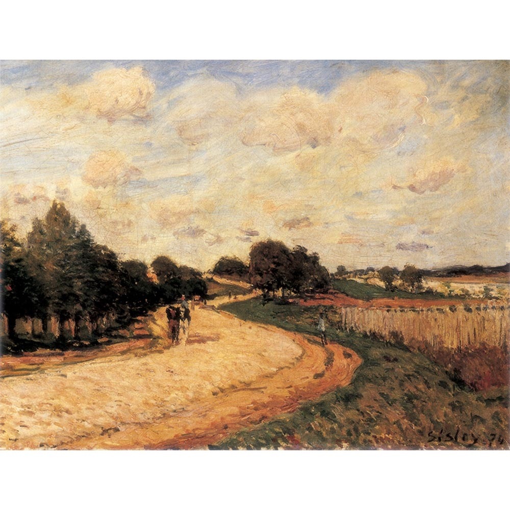 アルフレッド・シスレー 、Alfred Sisley、モレ近くのロワン川岸 - 絵画