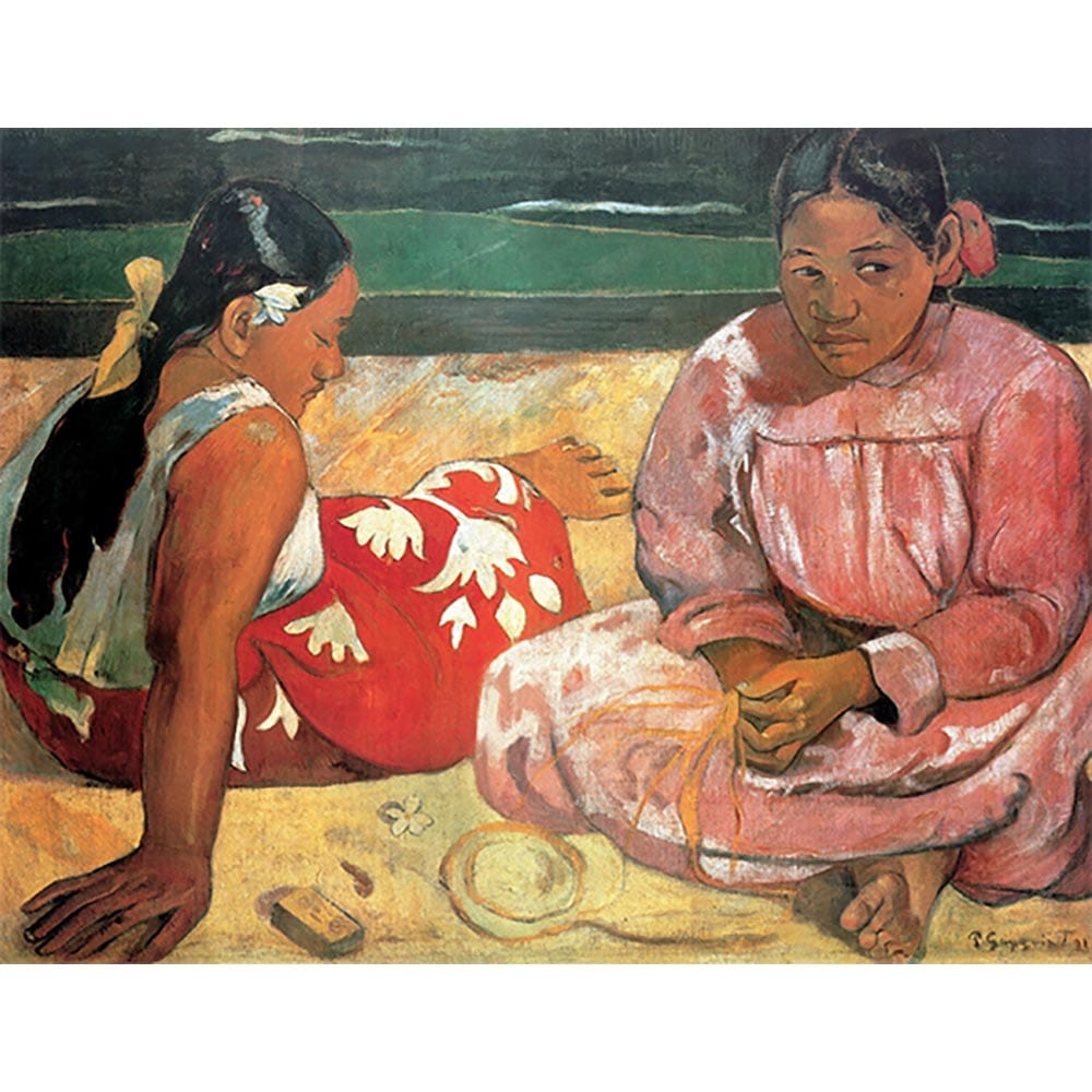 タヒチの女（浜辺にて） ポール・ゴーギャン Paul Gauguin 手描き油絵