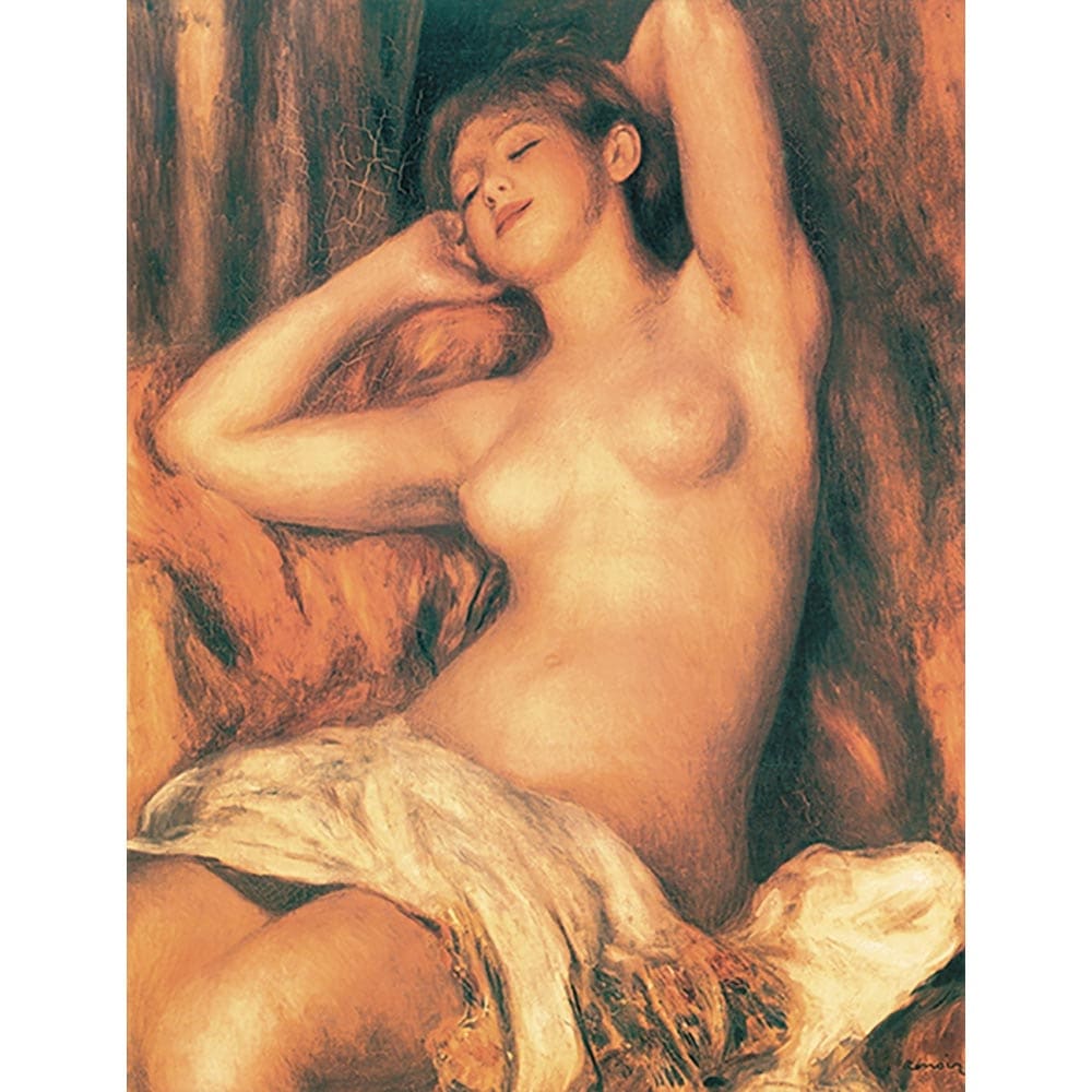ルノワール、横たわる裸婦（泉）、希少画集画、新品額装付