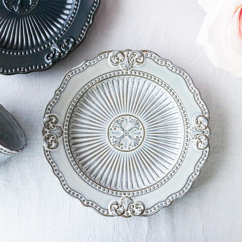 ディアナ プレート 21cm】北欧風 アンティーク調 おしゃれ食器 高級感