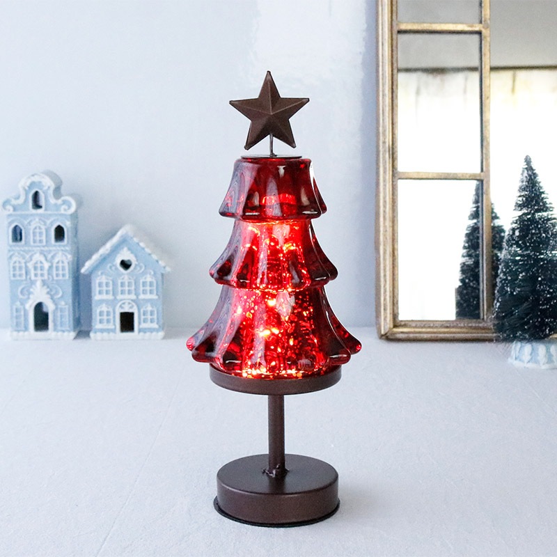 グラスツリーランプ レッド