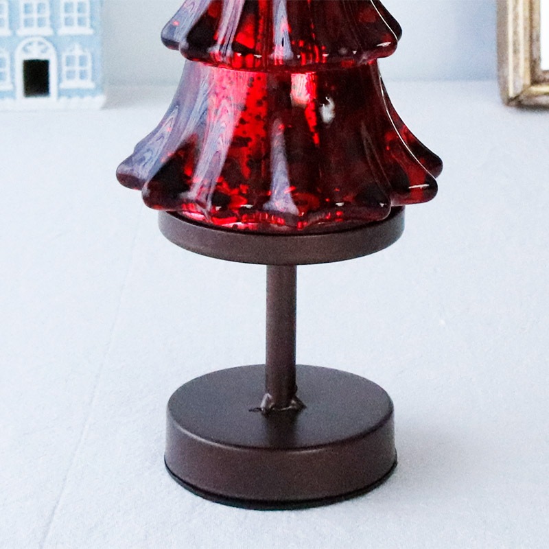 グラスツリーランプ レッド