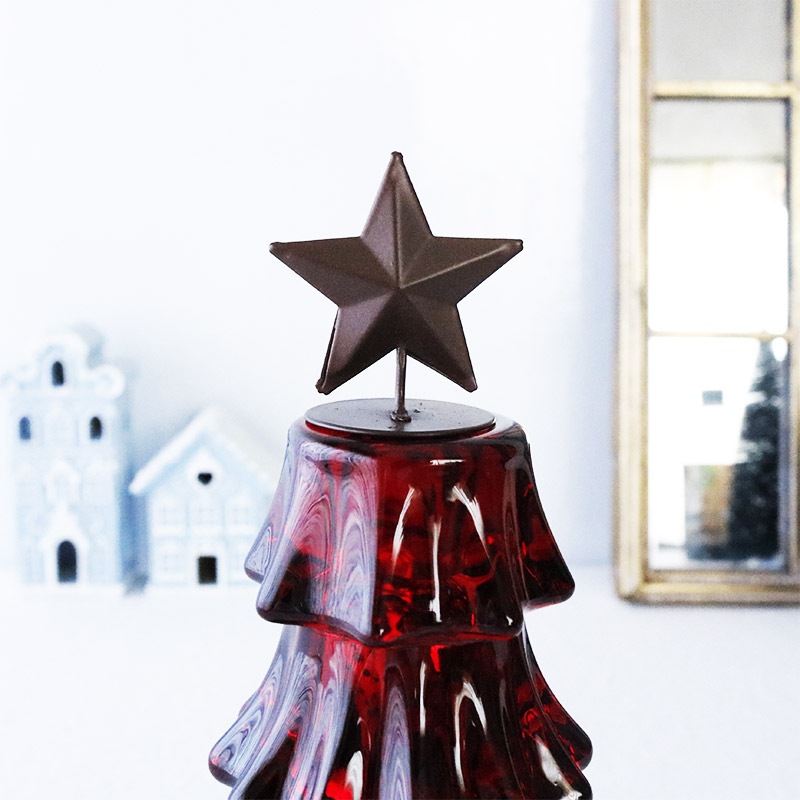 グラスツリーランプ レッド