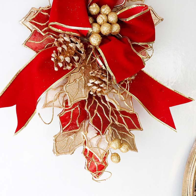 ホーリーリーフカピススワッグティアドロップ レッド