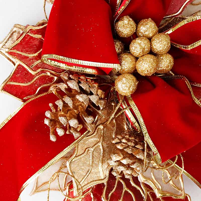 ホーリーリーフカピススワッグティアドロップ レッド