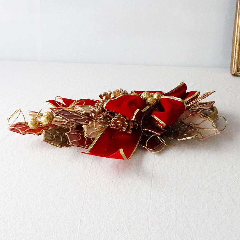 ホーリーリーフカピススワッグティアドロップ レッド