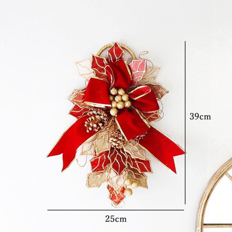 ホーリーリーフカピススワッグティアドロップ レッド