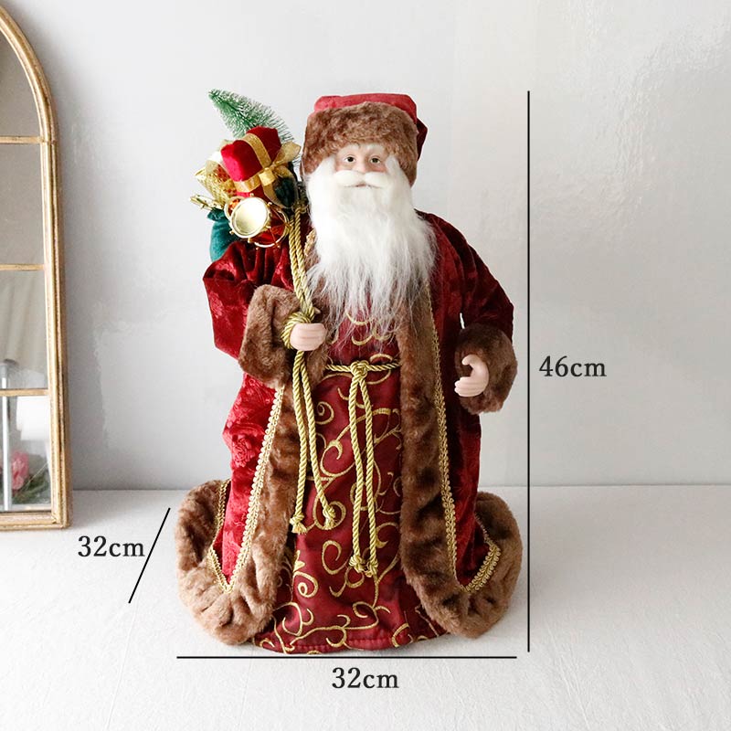 ツリートップサンタフィギュアバーガンディ