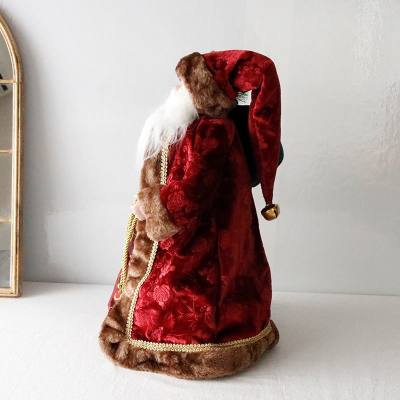 ツリートップサンタフィギュアバーガンディ