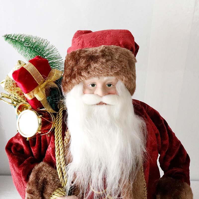 ツリートップサンタフィギュアバーガンディ