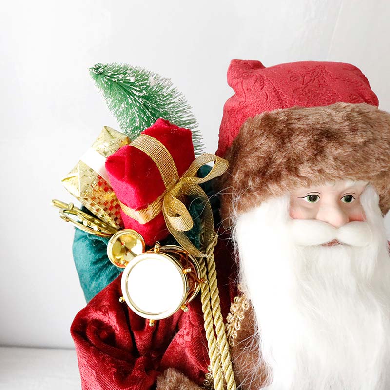 ツリートップサンタフィギュアバーガンディ