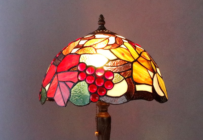 ステンドランプ ブドウ