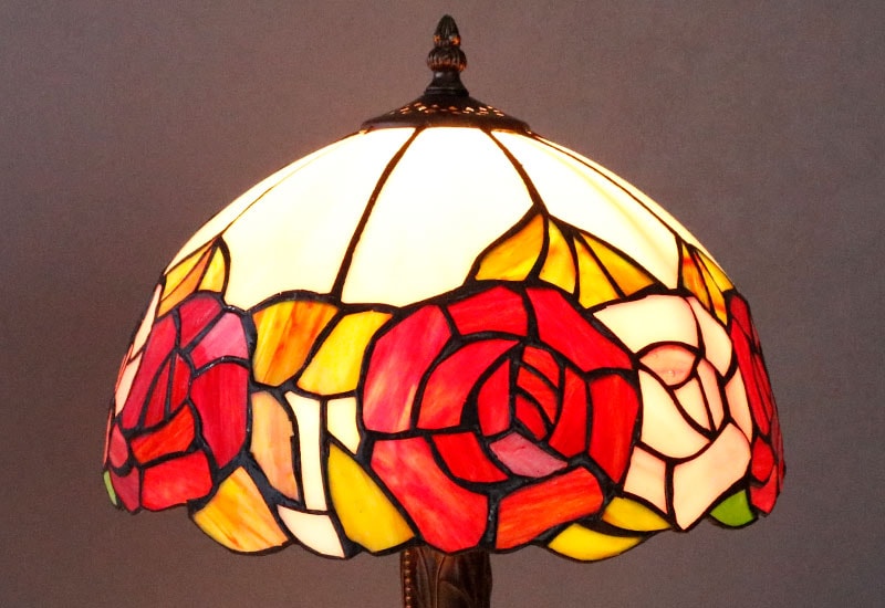 ステンドランプ バラ