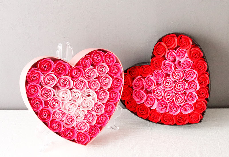 ソープフラワー ハートボックス